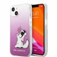   iPhone 13 Karl Lagerfeld Choupette Fun Hard Case  (Pink  KLHCP13MCFNRCPI)