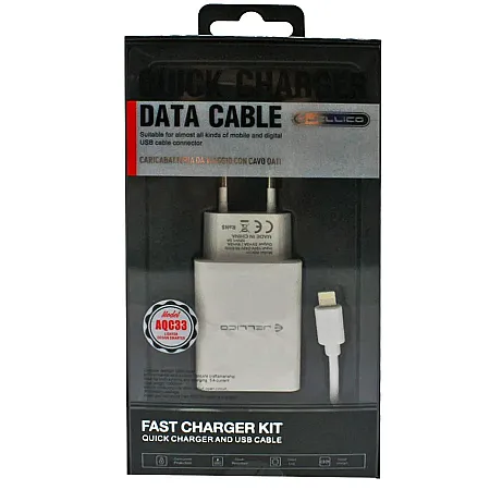 Φορτιστής JELLICO AQC33 Quick Charger (με καλώδιο lightning)