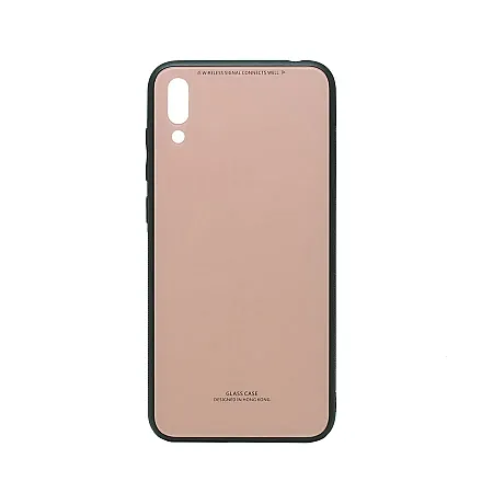 ΘΗΚΗ SAMSUNG A40 GLASS CASE ΡΟΖ