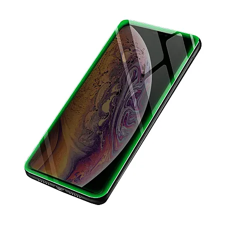 5D Glowing Full Glue Tempered Glass 9Η Προστασία Οθόνης iPhone 11 Pro Max / Xs Max (6,5')  - Φωσφορίζον