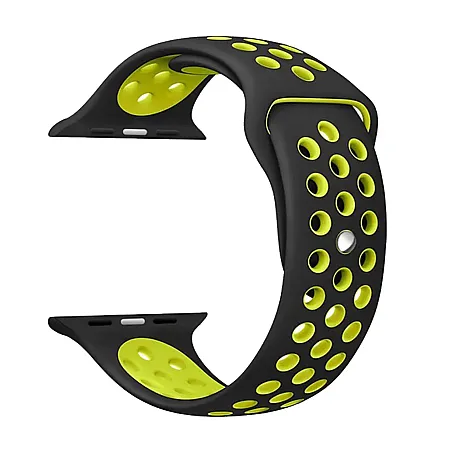 Λουράκι Σιλικόνης για Apple Watch 5/4/3/2 42MM-44MM και για ΤB1 (μαύρο - πράσινο)