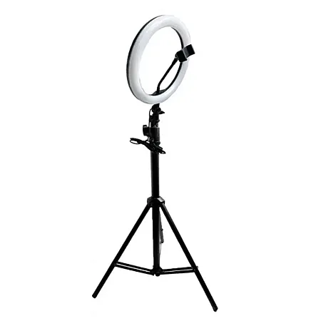 Φωτογραφικό Τρίποδο 2.2 μέτρα Led Selfie Ring 30 εκατοστά (μαύρο)