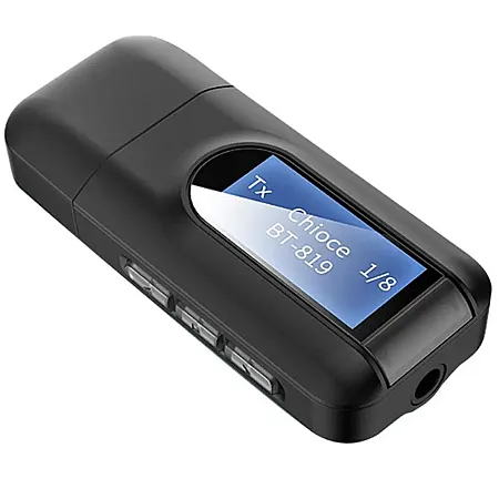 Amicismart Bluetooth Wireless Receiver & Transmitter (with LCD BT-005)