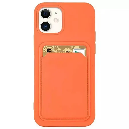 Θήκη iPhone Xs Max Back Cover με Υποδοχή Κάρτας (πορτοκαλί)