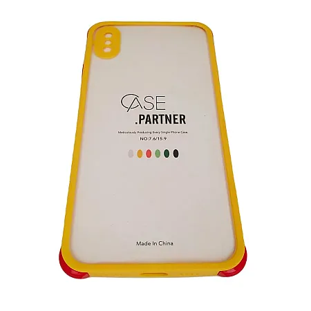 Θήκη iPhone Xs Max With Border X Protection (κίτρινη)