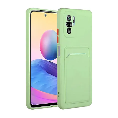Θήκη για Xiaomi Redmi Note 8 Back Cover με Υποδοχή Κάρτας (light πράσινο)