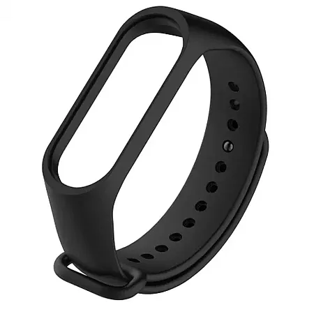 Λουράκι Σιλικόνης Mi Band 5/ 6/ 7 (μαύρο)