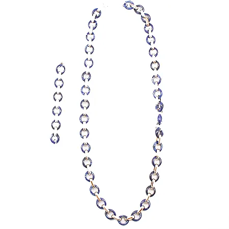 Κρεμαστή Αλυσίδα Κινητού SET 15cm + 90 cm (μπλε)