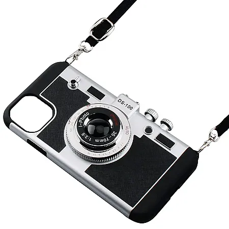 Θήκη για iPhone 11 Pro 3D Vintage Camera (μαύρο)