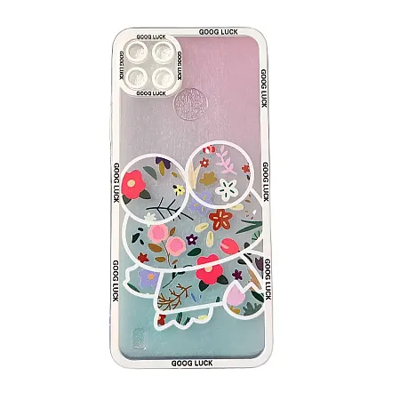 Θήκη για RealMe C21Y / C25Y Flower Frog (διάφανο)