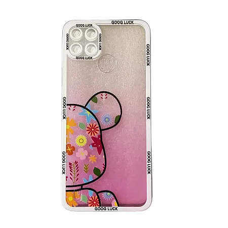 Θήκη για RealMe C21Y / C25Y Bear Black (διάφανο)