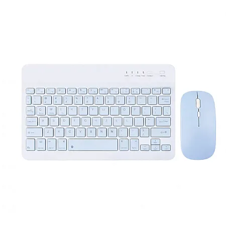 Σετ Ασύρματο Πληκτρολόγιο - Ποντίκι 10 Inch BT (σιέλ)
