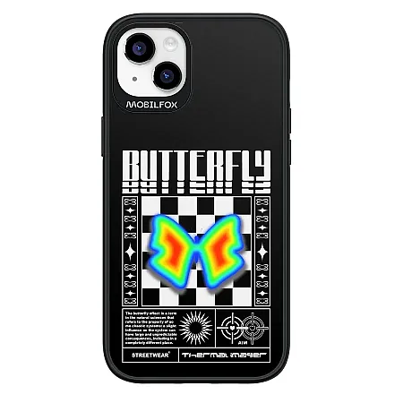 Θήκη για iPhone 14 Plus Mobilfox Butterfy Full-Shock  (μαύρο)
