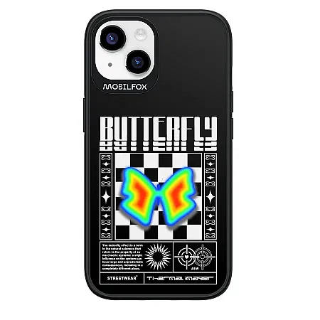 Θήκη για iPhone 14 Mobilfox Butterfy Full-Shock  (μαύρο)