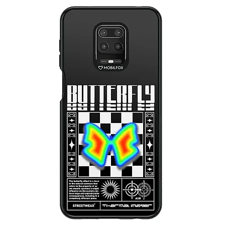 Θήκη για Xiaomi Redmi Note 9 Pro Mobilfox Butterfy Full-Shock (μαύρο)