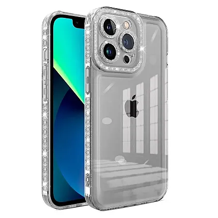Θήκη για iPhone 11 Pro Diamond Bling Διάφανη (μαύρο)