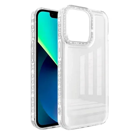 Θήκη για Realme C30 Diamond Bling Διάφανη (άσπρο)