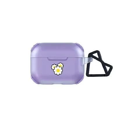Θήκη για Airpods Pro Gen 1 Mobilfox Flowers (λεβάντα)