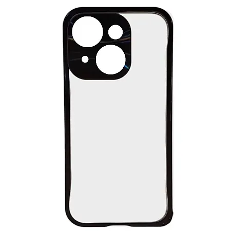 Θήκη για iPhone 15 Plus Metal Frame PC Shockproof (μαύρο)