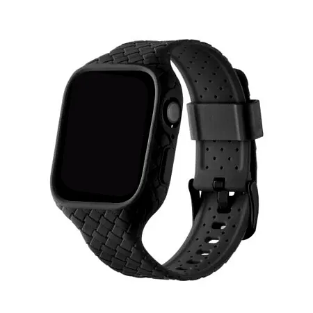 Λουράκι με θήκη TPU για Smartwatch SE7/8 44-45mm Woven (μαύρο)