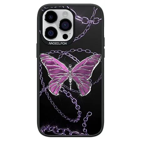 Θήκη για iPhone 11 Pro Max Mobilfox Butterfly Neclace Full-Shock  (μαύρο)