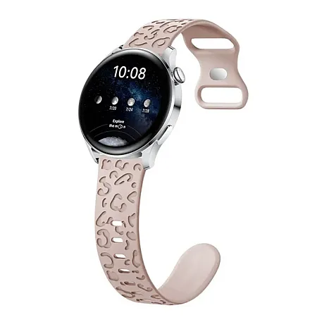 Λουράκι Σιλικόνης για Apple Watch Leopard 42/44/45/49mm (Nude)