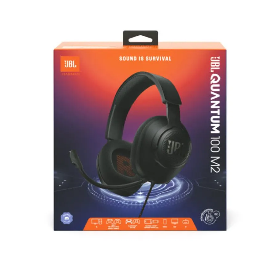 Ενσύρματα Ακουστικά JBL Quantum 100M2 Over-Ear Wired Gaming Headset (μαύρο)