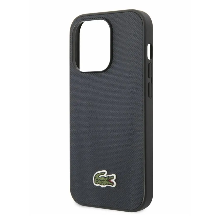 Θήκη για iPhone 15 Pro Lacoste HC Iconic Petit Pique Pu Woven Logo Magsafe (LCHMP15LPVCE - πράσινο)