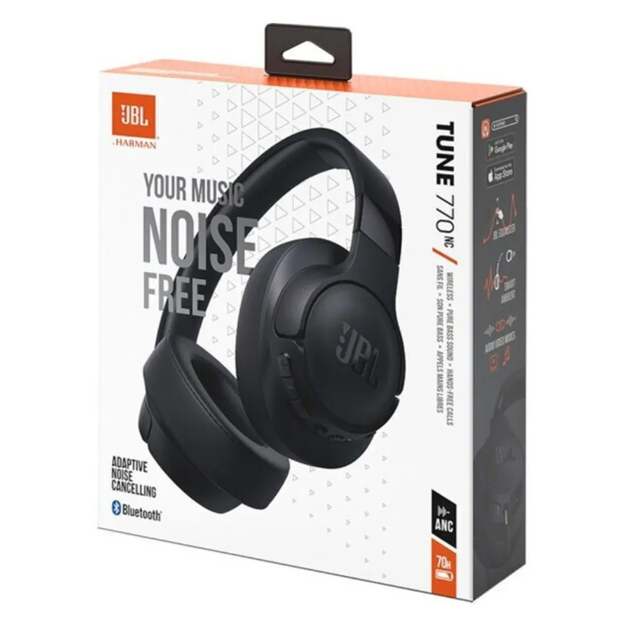 Ασύρματα / Ενσύρματα Ακουστικά JBL Tune 770NC Over-Ear ANC Multipoint APP (μαύρο)