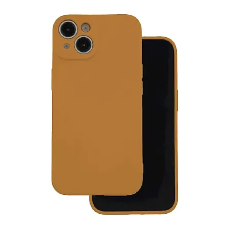 Θήκη για iPhone 15 Σιλικόνης TPU Soft Touch (Σκούρο μπεζ)