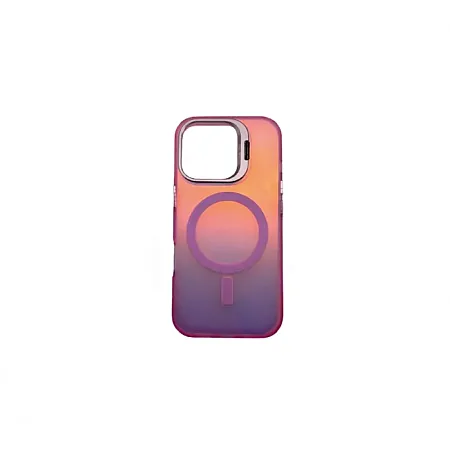Θήκη για Iphone 15 Pro Gradient Magsafe με Stash Stand & Camera Lens (Ροζ)