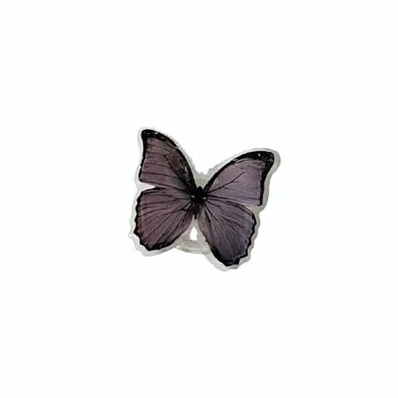 Black Butterfly Mobile Stand με Αυτοκόλλητο