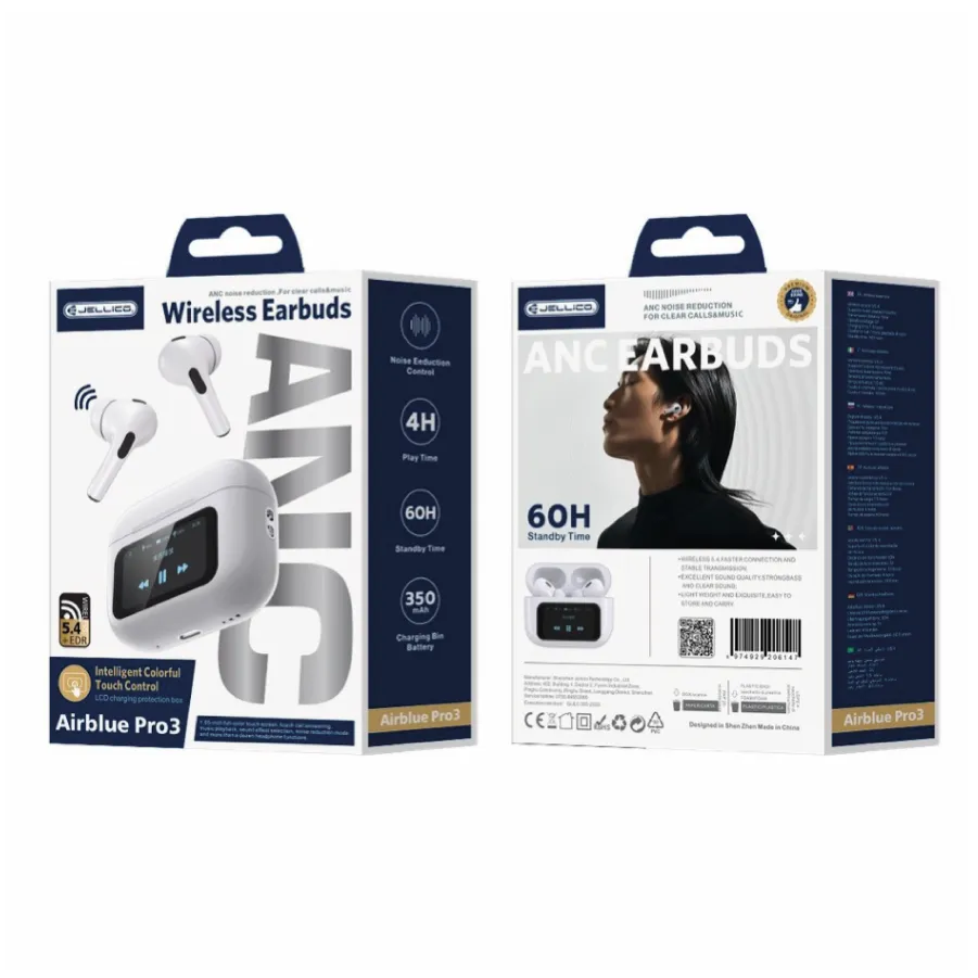 Ακουστικά Bluetooth JELLICO Airblue Pro 3 (Άσπρο)