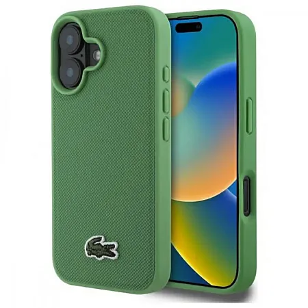 Θήκη για Iphone 16 Lacoste Woven Iconic Petit Pique Magsafe (Πράσινο-LCHMP16SPVCN)