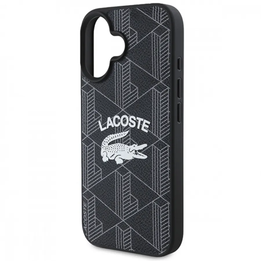 Θήκη για Iphone 16 Lacoste Blend Monogram Magsafe  (Μαύρο-LCHMP16SPIGK)