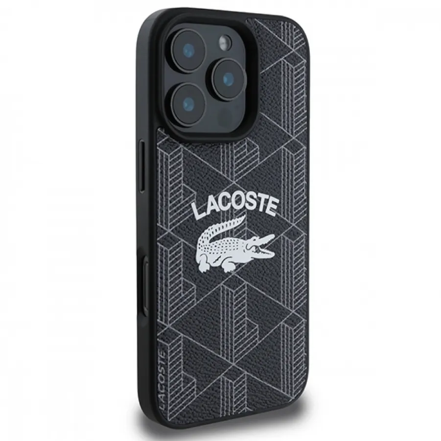 Θήκη για Iphone 16 Pro Lacoste Blend Monogram Magsafe  (Μαύρο-LCHMP16LPIGK)