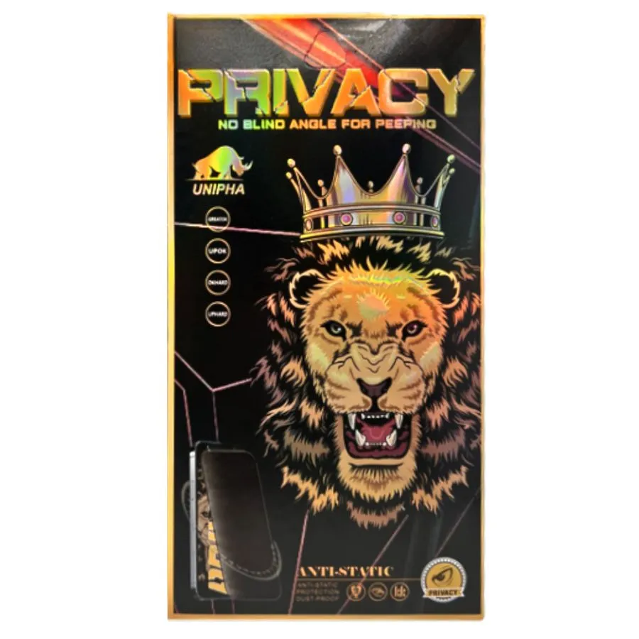 Privacy Full Glue Tempered Glass 9Η Προστασία Οθόνης για iPhone 17 Pro Max