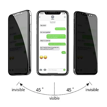 Privacy Full Glue Tempered Glass 9Η Προστασία Οθόνης για iPhone Air