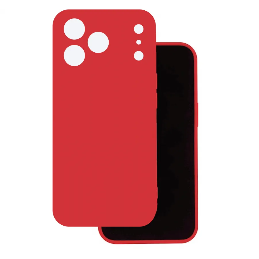 Θήκη για iPhone 17 Pro Max Σιλικόνης TPU Soft Touch (Κόκκινο)