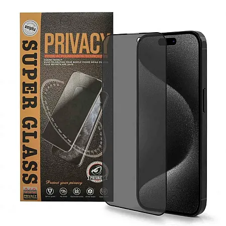 Privacy - Matte Full Glue Tempered Glass 9H Προστασία Οθόνης για iPhone 17 Pro