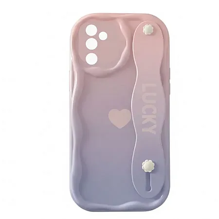 Θήκη για Samsung A17  Heart Soft TPU με Strap Holder