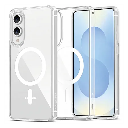 Θήκη για Samsung S25 Edge Mag Safe Back Cover Σιλικόνης (Διάφανο)