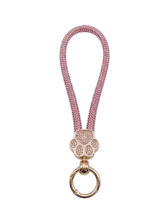 Λουράκι καρπού με Strass Paw (Ροζ)