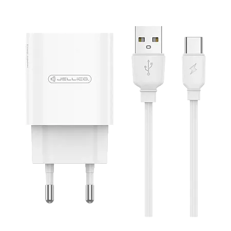 Φορτιστής Jellico WJ-C58 12W με Καλώδιο Type-C (Άσπρο)
