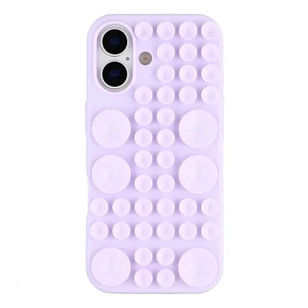 Θήκη 3D με βεντούζα για iPhone 17 (Lavender)