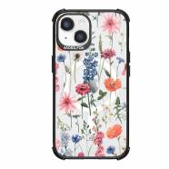   iPhone 14 Plus Mobilfox  Flower Field Anthracite Full-Shock 3.0 ()